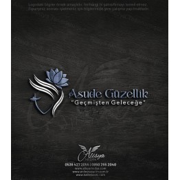 Kirpik Saç Lotus Çiçeği Dikkat Çekici Güzellik Merkezi, Estetik, Bakım, Makyaj Kauför Logo Tasarım Örneği 